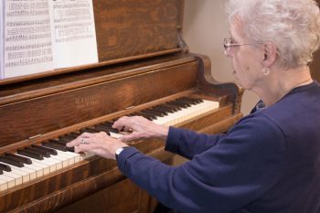 playing piano